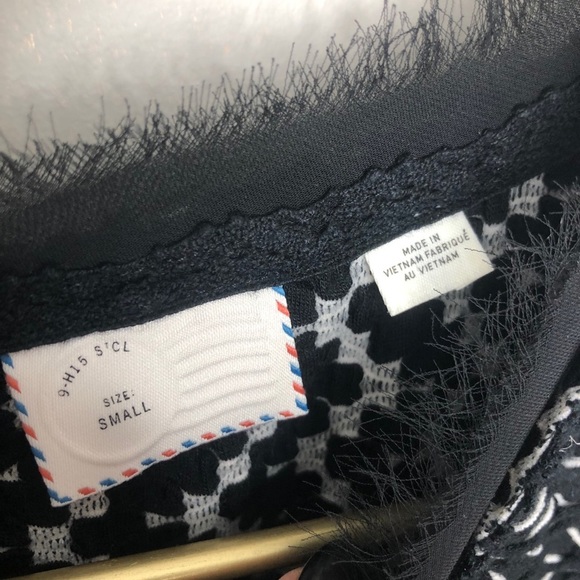 Anthropologie Postmark Textured Shirt Black S - Picture 4 of 6